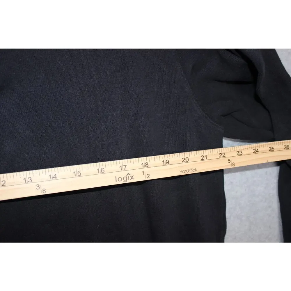 Lands End Men's Bedford Rib Quarter Zip Sweater Size L‎ 42-44 Charcoal